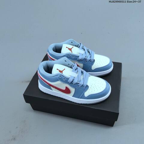 Jordan Air Jordan 1 Low White Pink Mint Blue EU 24-37 Casual - Women's (BS-65997)