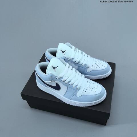 Jordan Air Jordan 1 Low Navy Blue White Light Blue Red 36-46 Lifestyle - Unisex (BS-65851)