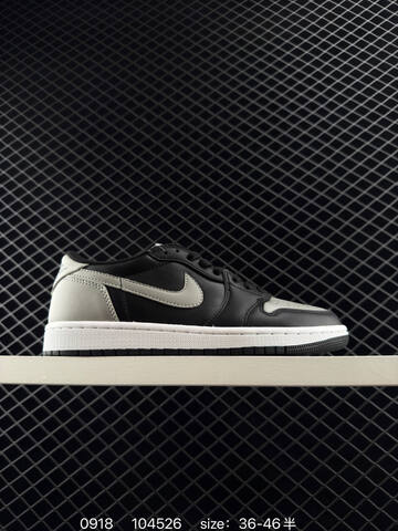 Jordan Air Jordan 1 Low White Grey Black EU 36-46 Sneaker - Unisex BS-80685