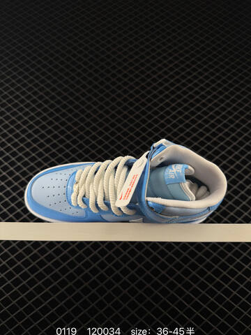 Nike Air Force 1 07 Light Blue White 36-45 Casual - Unisex (BS-73074)