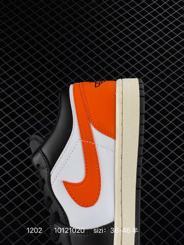 Jordan Air Jordan 1 Low 553560-131 Black Orange White Sail EU 36-46 Sneaker - Unisex BS-80125