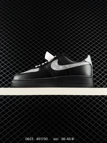 Nike Air Force 1 07 Low Black Grey White EU 36-45 Sneaker - Unisex (BS-70636)