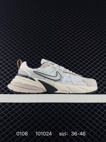 Nike V2K Run White Silver Cream Black EU 36-46 Running - Unisex (BS-73258)
