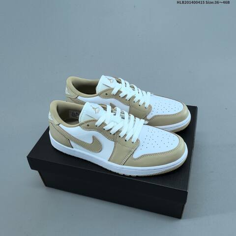 Jordan Air Jordan 1 Low Golf White Beige EU 36-46 - Unisex (BS-66177)