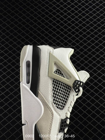Jordan Air Jordan 4 Retro DH6927-111 White Light Grey Black EU 36-45 Basketball Shoe - Unisex BS-80787