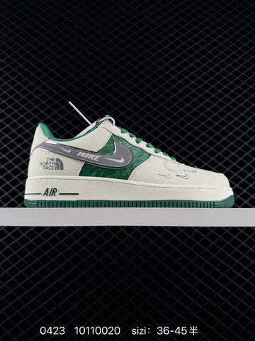 Nike Air Force 1 Low Sail Green Sail Navy The North Face Custom EU 36-45 With Half Sizes Lifestyle - Unisex BS-71919