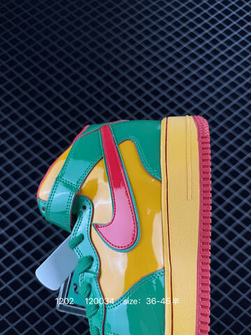 Nike Air Force 1 07 Green Yellow Red EU 36-45 5 Lifestyle - Unisex (BS-73889)