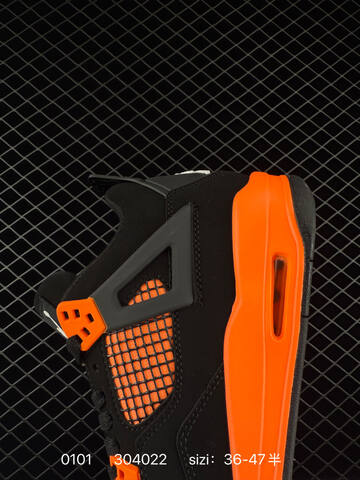 Jordan Air Jordan 4 Retro CT8527-400 Black Orange EU 36-47 Basketball Shoe - Unisex BS-79919