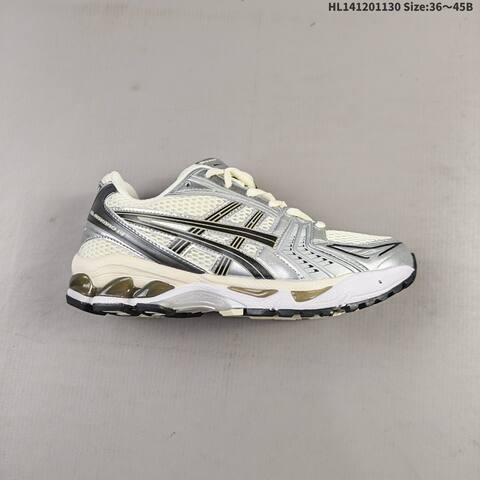 Asics Gel-Kayano 14 Cream Silver Black EU 36-45 Running Shoe Running Sneakers - Unisex (BS-69203)