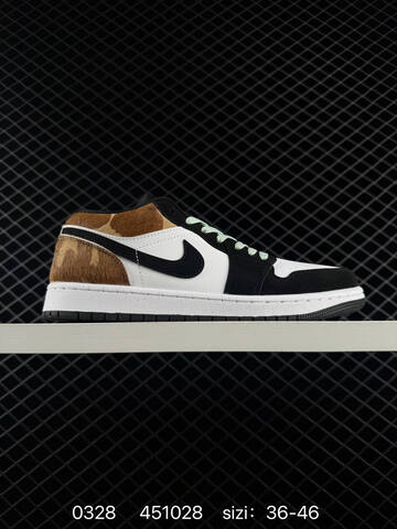 Jordan Air Jordan 1 Low White Black Brown Mint EU 36-46 Sneaker - Unisex (BS-79591)