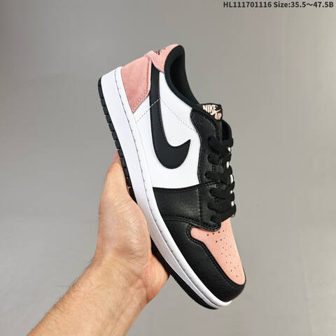 Nike Air Jordan 1 Retro Low OG Black Pink Black Red White Black Blue White EU 35 5-47 5 Casual - Unisex (BS-63605)