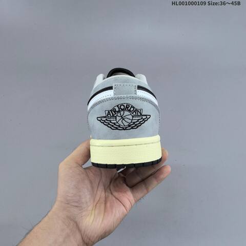 Jordan Air Jordan 1 Low Light Smoke Grey Black White EU 36-45 casual