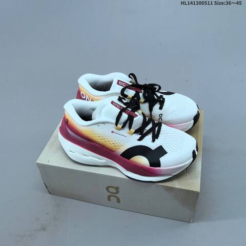 On Cloudboom Max 3 MF30314651 White Black Neon Yellow Pink Green EU 36-45 Running Shoe Running Sneakers - Unisex (BS-69567)