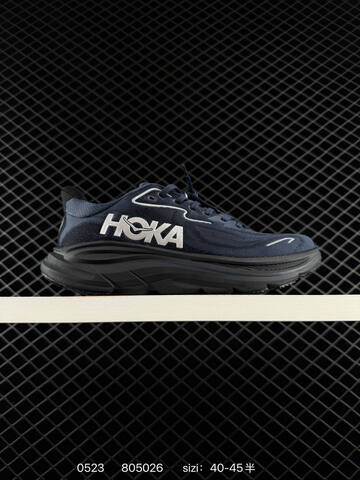 HOKA ONE ONE Clifton 10 Dark Navy Black White EU 40-45 Running Shoe Running Sneakers Men s BS-86223
