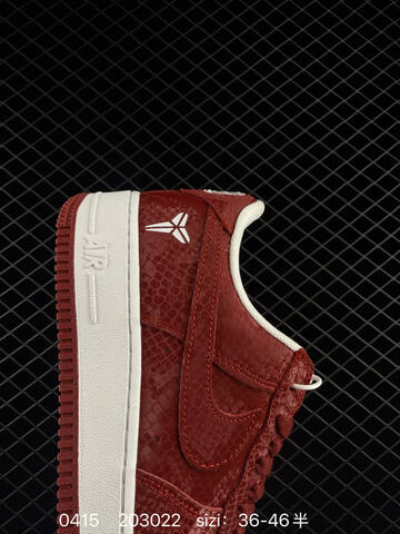 Nike Air Force 1 Low Kobe Mamba Team Red White EU 36-46 Lifestyle - Unisex (BS-72080)