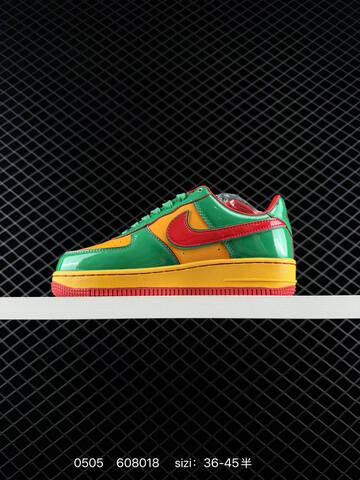 Nike Air Force 1 07 Green Yellow Red 36-45 Lifestyle - Unisex (BS-71674)