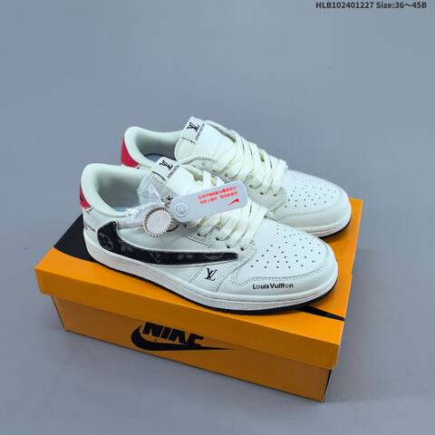 Jordan Air Jordan 1 Low White Black Grey EU 36-45 Casual - Unisex BS-67236