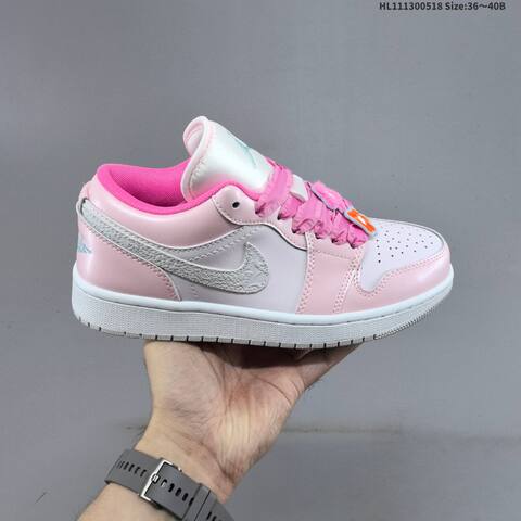 Jordan Air Jordan 1 Low OG Pink White EU 36-40 Casual - Unisex (BS-65930)