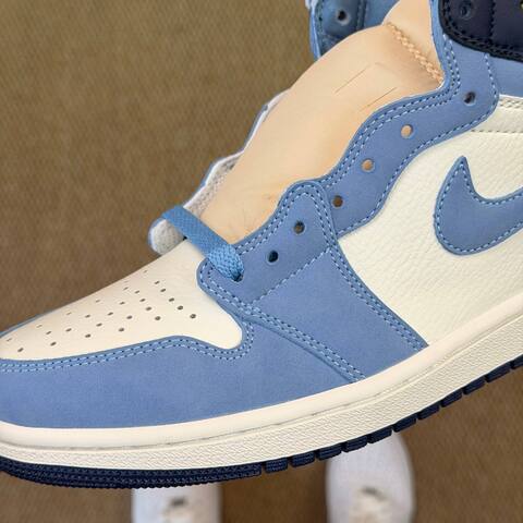 Jordan Air Jordan 1 High OG First In Flight FD2596-400 Sail University Blue Navy USA 8 EU 41 Basketball Shoe - Men's (BS-87233)