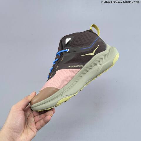 HOKA ONE ONE Transport Hike GTX Navy Blue White Black Orange EU 40-45 Trail Shoe Trail Running Sneakers - Men's (BS-69405)