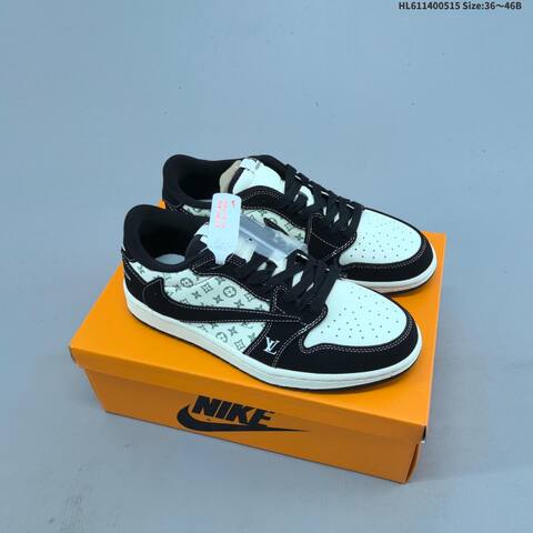 Jordan Air Jordan 1 Low White Red Gold EU 36-46 Lifestyle - Unisex (BS-65960)