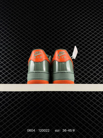 Nike Air Force 1 Low Dark Green Orange EU 36-45 Lifestyle - Unisex (BS-70986)