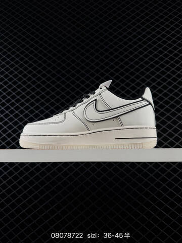 Nike Air Force 1 07 Off White Black EU 36-45 Lifestyle - Unisex (BS-69896)