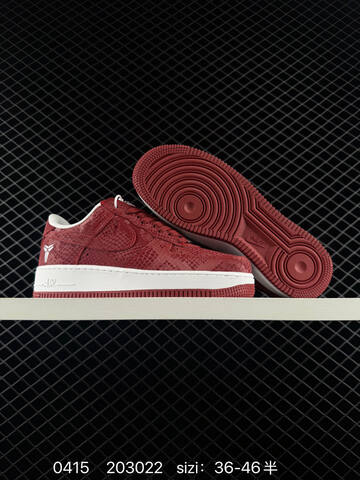 Nike Air Force 1 Low Kobe Mamba Team Red White EU 36-46 Lifestyle - Unisex (BS-72080)