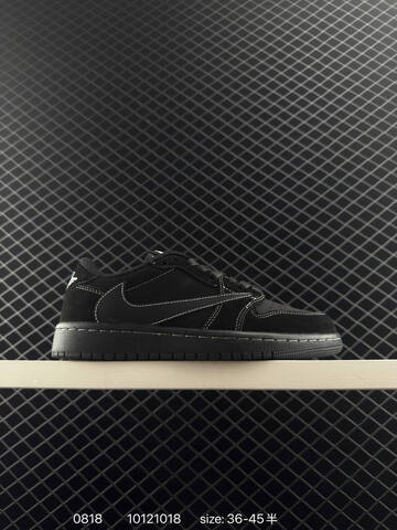 Jordan Air Jordan 1 Low Travis Scott Black Phantom Black White EU 36-45 Sneaker - Unisex (BS-80887)
