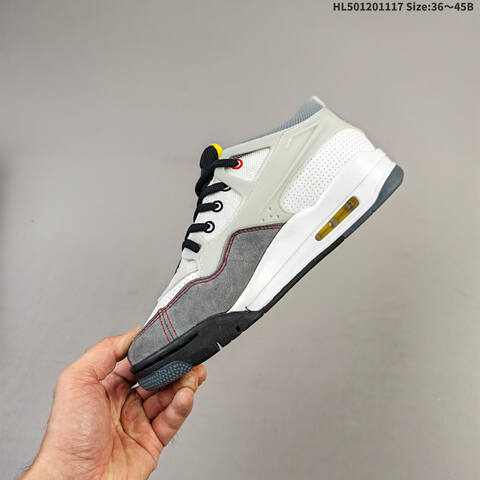 Jordan Air Jordan 4 RM White Grey Black Yellow And Brown Dark Brown Cream EU 36-45 Lifestyle - Unisex (BS-63579)