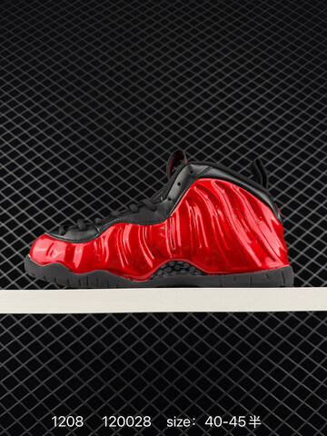 Nike Air Foamposite One Premium Red Black 40-45 Basketball - Men's (BS-73803)