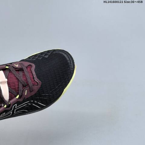 ASICS GEL TRABUCO 13 Black Burgundy Neon Yellow EU 36-45 Trail Shoe Trail Running Sneakers - Unisex (BS-69047)