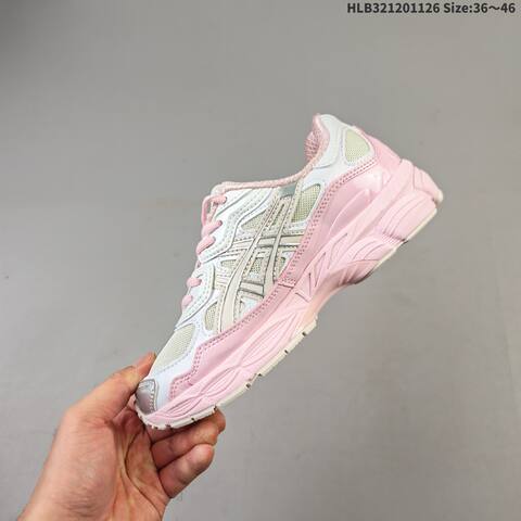 ASICS GEL NYC AHAR 1203A571 100 White Pink Silver Cream EU 36 46 Running Shoe EU 36-46 Running Sneakers - Unisex (BS-69225)