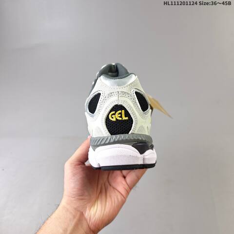 ASICS GEL NYC Black Silver Cream Grey Yellow EU 36 45 Running Shoe EU 36-45 Running Sneakers - Unisex (BS-69238)