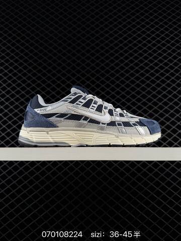 Nike P-6000 Navy Silver Cream White Black EU 36-45 Running - Unisex (BS-70309)