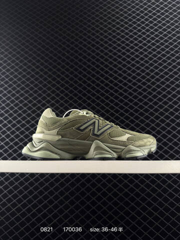 New Balance 9060 Olive Green Black Light Green EU 36-46 Sneaker - Unisex (BS-82934)