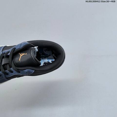 Jordan Air Jordan 1 Low Midnight Navy Black EU 36-46 Casual - Unisex (BS-66232)