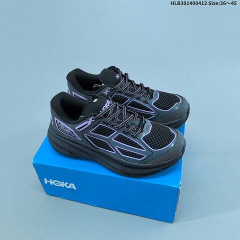 HOKA ONE ONE Clifton One9 Black Dark Grey EU 36-45 Running Shoe Running Sneakers - Unisex (BS-69353)