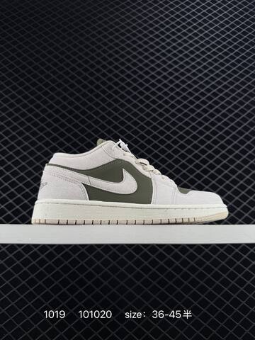 Jordan Air Jordan 1 Low OG HV4089-201 Light Beige Olive Green Sail EU 36-45 Sneaker - Unisex (BS-80479)
