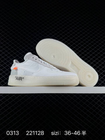 Nike Air Force 1 Low Off-White Volt Black And Black White EU 36-46 5 Lifestyle - Unisex (BS-72670)