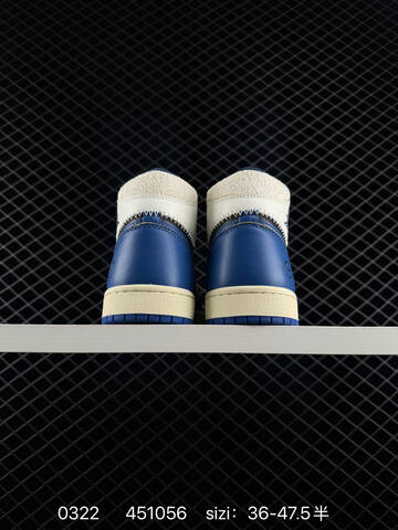 Jordan Union LA x Fragment Design x Air Jordan 1 Retro High OG Sport Royal Black Blue White Purple Cream EU 36-47 5 Sneaker - Unisex BS-79626