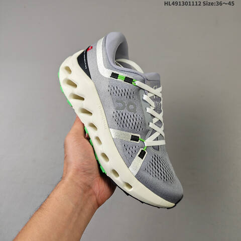 On Cloudsurfer 2 Grey White Black Green EU 36-45 Running Shoe Running Sneakers - Unisex (BS-69824)