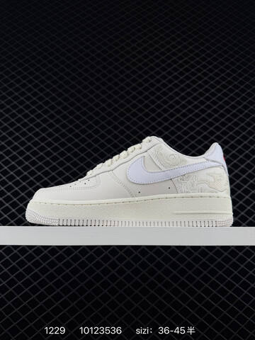 Nike Air Force 1 Low 07 CNY Sail White With Red Accents EU 36-45 5 Lifestyle - Unisex (BS-73413)