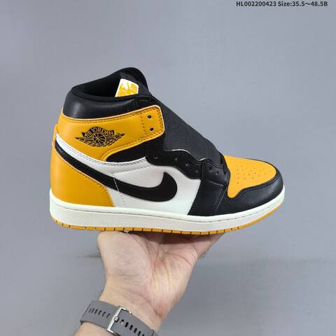 Jordan Air Jordan 1 High OG Taxi Black White 35 5-48 5 Basketball - Unisex (BS-66076)