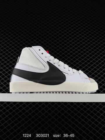 Nike Blazer Mid 77 Jumbo Black Red EU 36-45 Casual - Unisex (BS-73522)