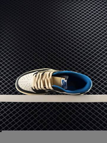 Jordan Air Jordan 1 Low Travis Scott Fragment DM7866-140 Sail Black Military Blue Cream EU 36-45 Sneaker - Unisex BS-81321