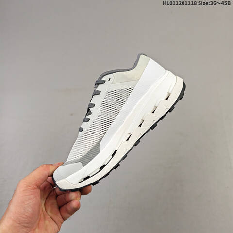 On Running Cloudultra 3 White Gray Off White Black EU 36-45 Trail Shoe Trail Running Sneakers - Unisex (BS-69805)