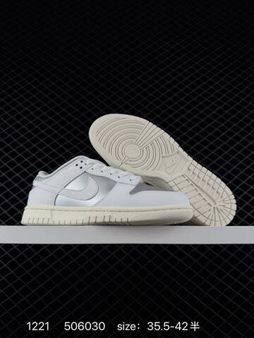 Nike SB Dunk Low Pro White Silver EU 35 5-42 5 Skate - Unisex (BS-73558)