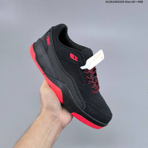 Jordan Flight Court Black Red 36 46B Basketball - Women's (BS-67038)