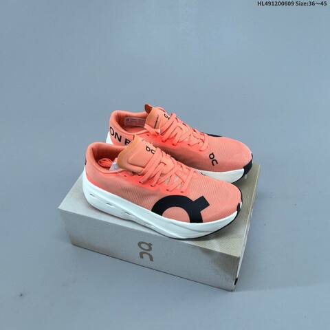 On Cloudboom Volt Coral Orange White Black EU 36-45 Running Shoe Running Sneakers - Unisex (BS-69494)